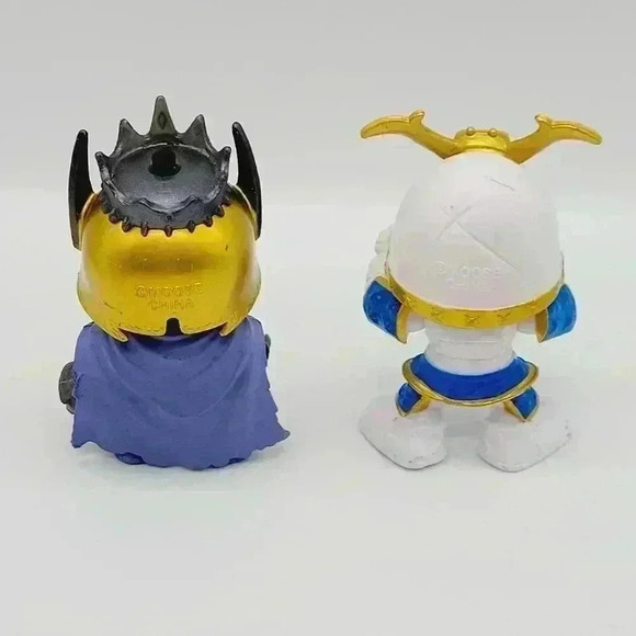 MOOSE SET OF 2 GOLD SKELETON/BlACK EXIS KING KNIGHT WORKING FIGURINES ACTION TOY - Picture 4 of 12